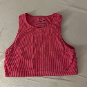 hot pink crop top from garage! worn only a few times!